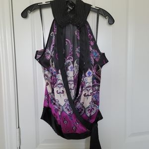 Bebe, purple 💜 halter top,  Size: Small